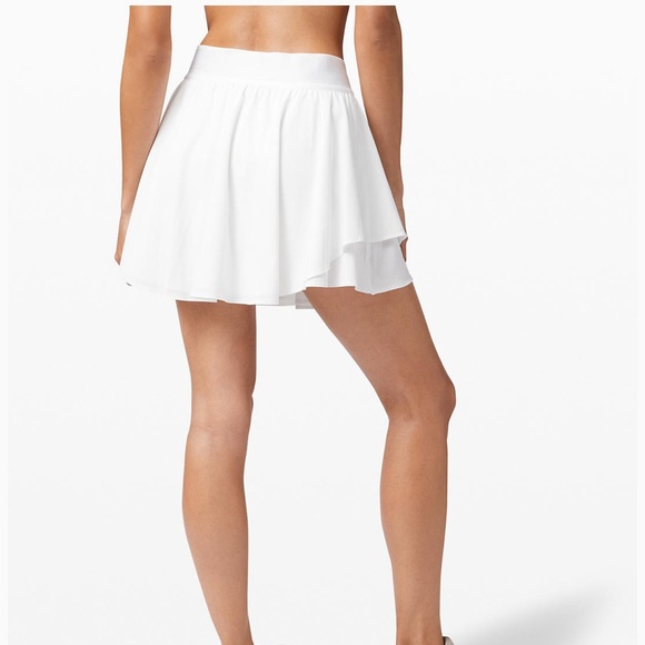 lululemon athletica Dresses & Skirts - 🎁Tall Lululemon Court Rival High Rise Skirt,White